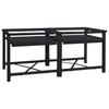 Waschmaschinen Sockel 2 Stk. Schwarz 120 x 56 x 52 cm Stahl