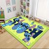 1pc Stitch Cartoon Carpet, 100% Polyester, Non-slip, Machine Washable, Waterproof, Outdoor Yard and Garden Decor, Home and Bedroom Decorative