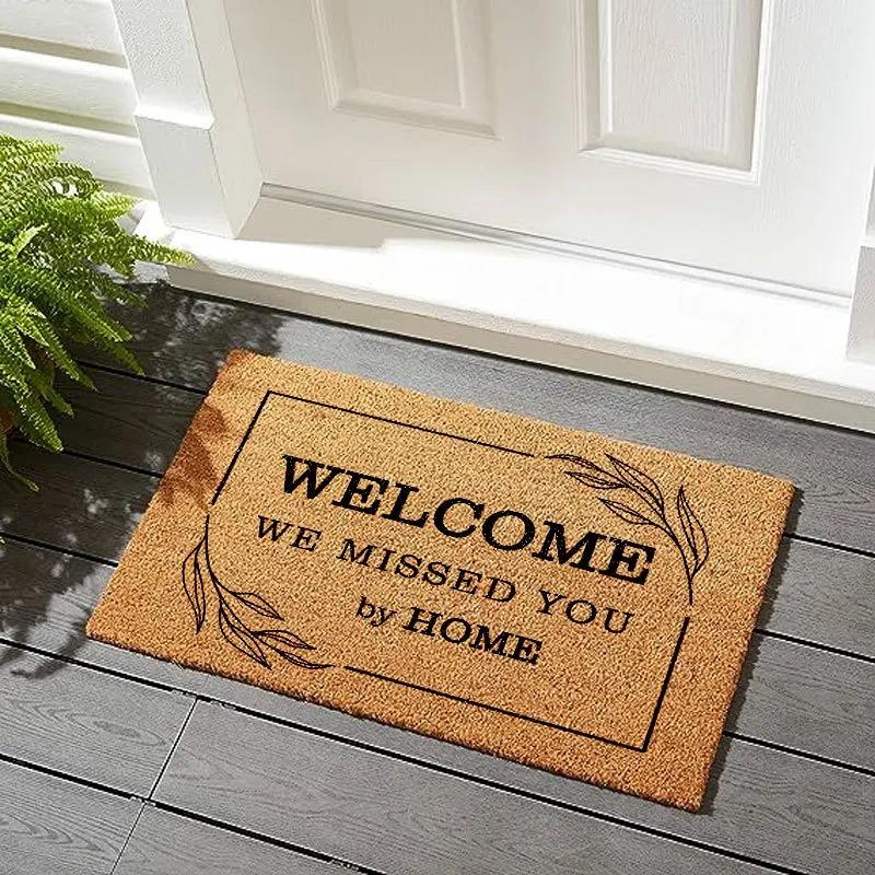 

Family Alphabet Doormat, Minimalist Style Floor Mat, Non-slip Cushioned Foot Mat, Holiday Decorative Machine Washable Doormat 30X50cm