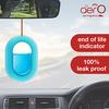 Godrej Aer O Hanging Car Air Freshener Gel Cool Aqua 7.5 g | Long-Lasting Up To 30 Days | Sleek Design With Indicator