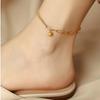 Bead Double-Layered Trending Anklet Hypoallergenic  Korean Style Jewelry   Summer