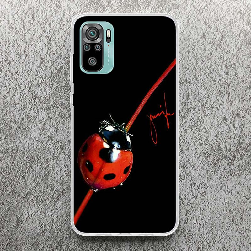 Insect Seven-Star ladybug Print Soft Case for Xiaomi Redmi Note 14 13 12S 11S Phone Shell 10 Pro Plus 11E 11T 12 11 10S 5G Cover