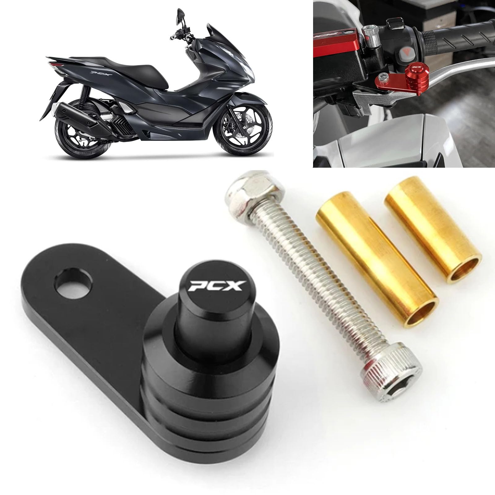 

DOMOPAY FOR PCX125 PCX 125 PCX150 PCX 150 Motorcycle Brake Lever Parking Switch Button чорний