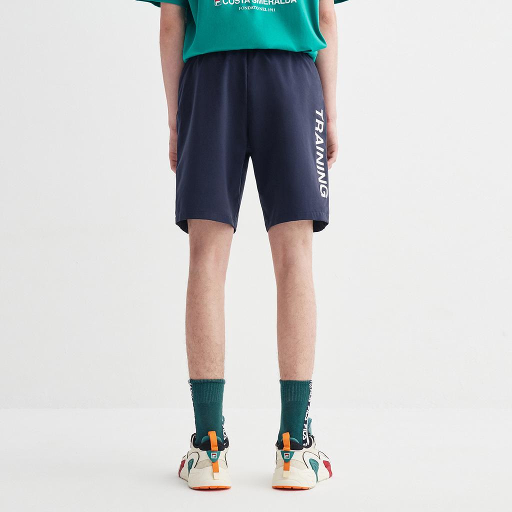 FILA Letter Print Fitness Woven Shorts Men shorts Royal-Blue A11M321364G-NV