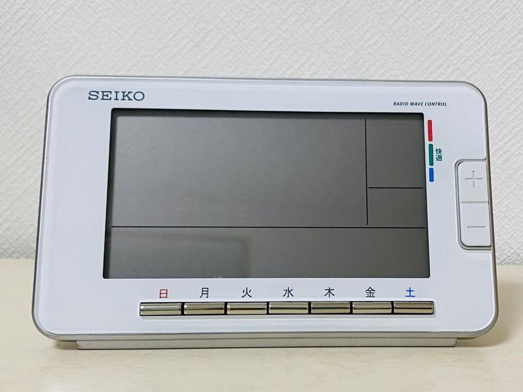 [USED] SEIKO Digital Alarm Clock, White