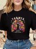 Yahweh Floral Lungs Inspirational Quote Print Tshirt Unisexs Crew Neck Short Sleeve T Shirt For Everyday Casual Wear Clothes