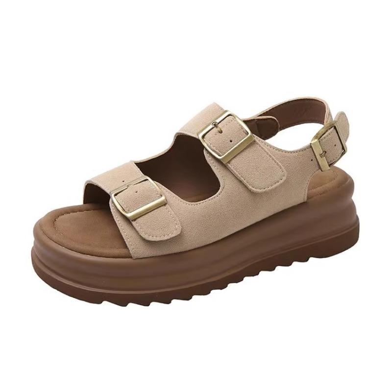 New Thick-soled Beach Shoes Versatile Velcro Sports Sandals