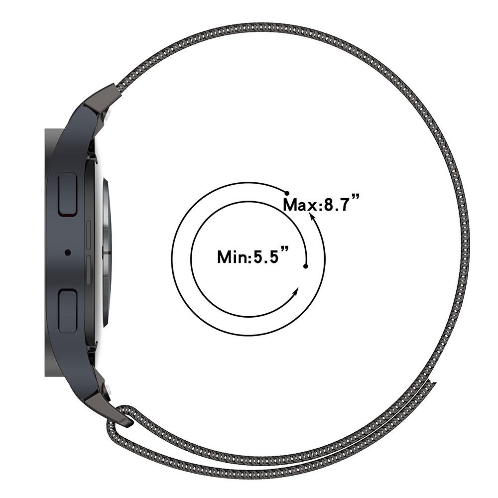 Quick Fit Milanese No Gaps Watchband for Samsung Galaxy Watch 7 FE 6 5 4 Classic 43mm 47mm 40mm 44mm 42 46mm Magnetic Loop Strap