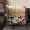 Fischl Cute Cute Genshin Impact Cushion Cover Natural Linen Organic Fabric Double-Sided Printing Sofa Home Decor Pillow Case