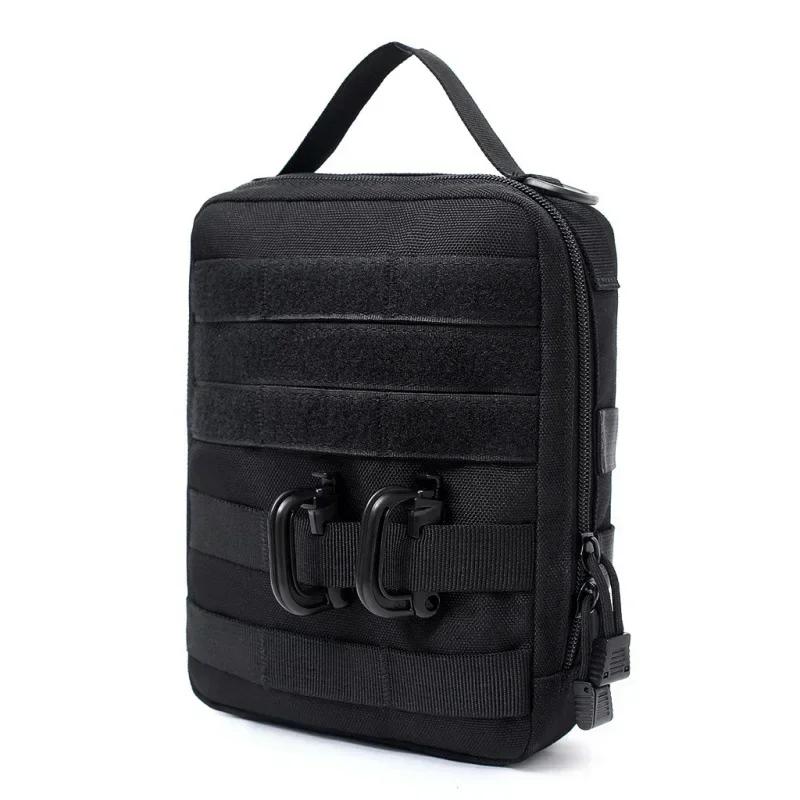 

Tactical Backpack Molle Tool Bag Utility Accessories Storage Handbag Outdoor Camping Hunting Survival Kit Medical Pouch чорний