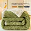 Fine Flannel Fitted Sheet Winter Warm Coral Fleece Mattress Protector Cover Soft Breathable Bed Cover Not Including Pillowcase