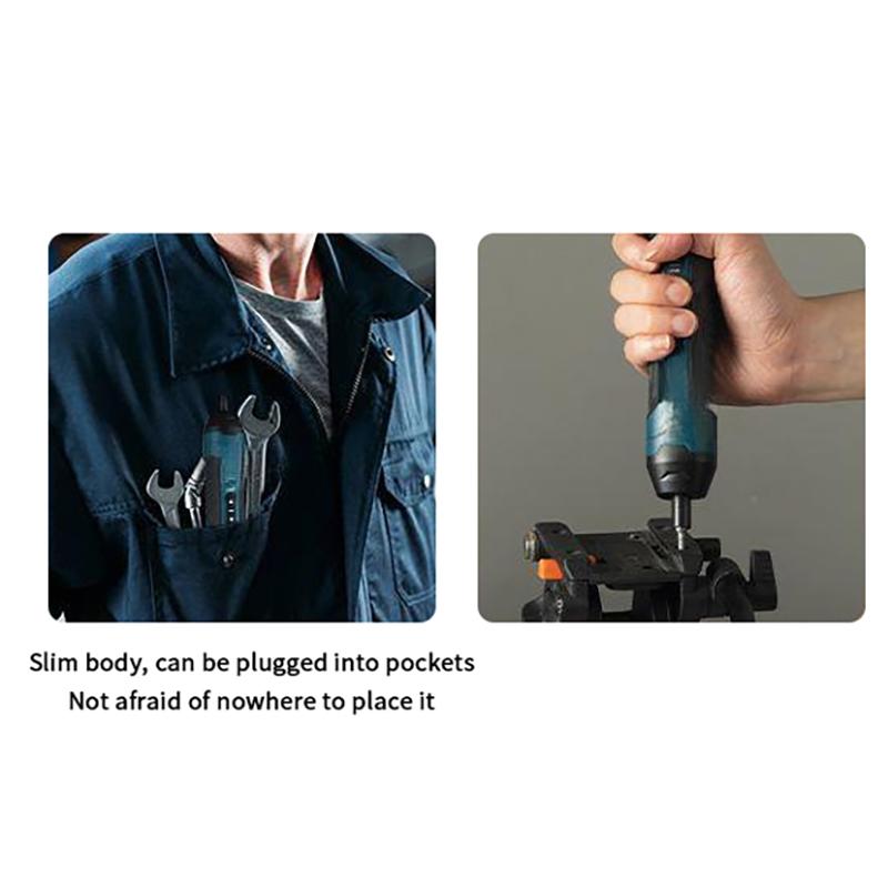 Cordless Electric Screwdriver: Effortless Screw Installation & Removal, Rechargeable Power Tool For All Tasks