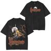 Castlevania Symphony of The Night T-Shirt Washed Men Women Oversized Streetwear Short Sleeve Heavyweight Female Male Clothing