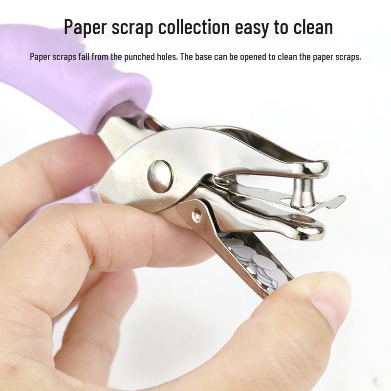 Handheld Single Hole Puncher for Office & DIY Projects