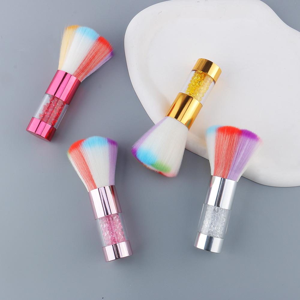 

Seven-Color Acrylic Nail Art Dust Brush with Rhinestone Handle