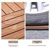 Waterproof Anti-Corrosion Outdoor Wood-Plastic Garden Flooring for Easy Self-Laying 