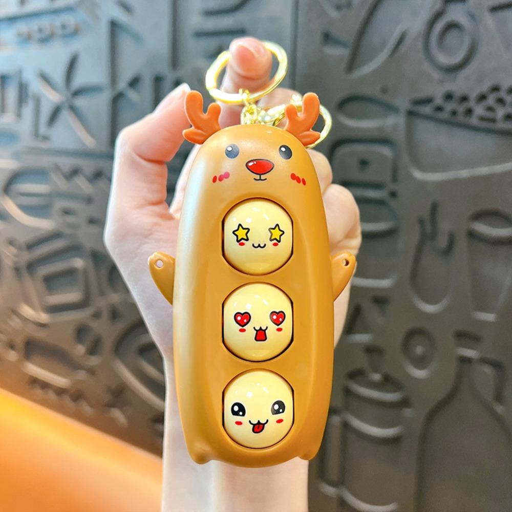 With Keychain Cartoon Face Changing Doll Plastics Press Face Changing Toy  Kids Playing Supplies