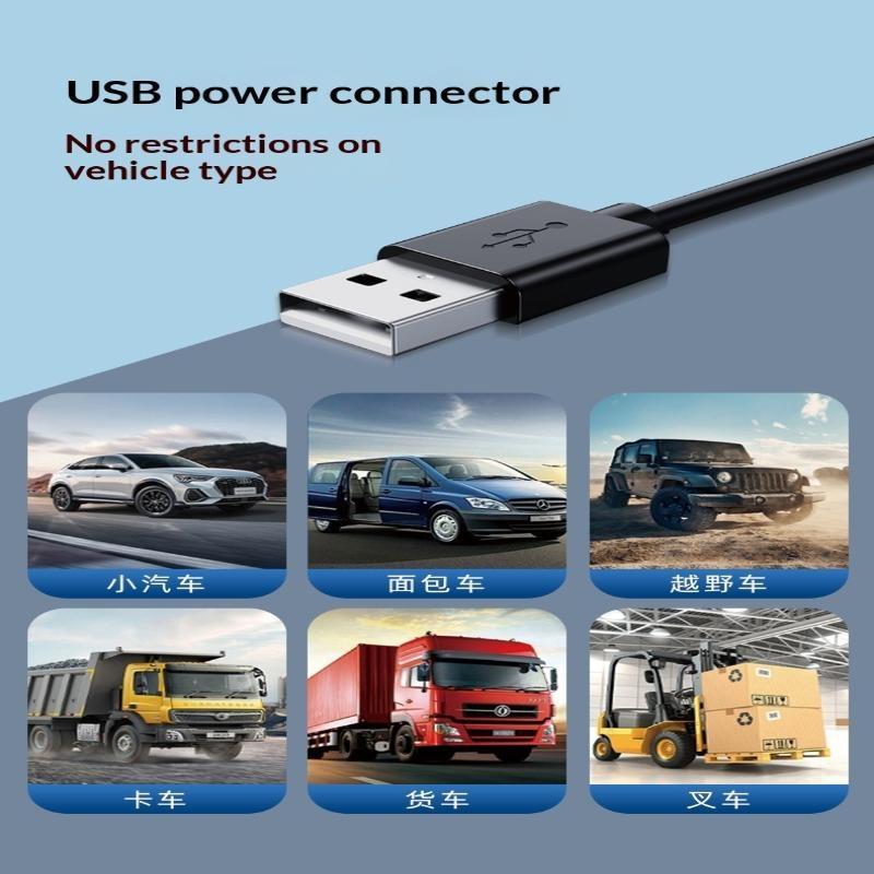 Air Vent 3 Speed 5V 1A Car Usb Cooling Fan 360 Degree Adjustable Air Outlet Car Fan 5-Blade Low Noise For Car Truck Suv Sedan