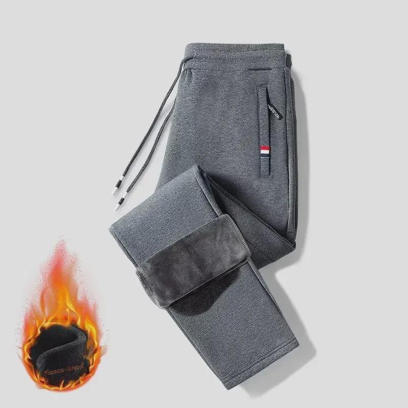 

Мужские модные спортивные брюки прямого кроя на каждый день 2023 с плюшевым вельветом и свободного кроя Medium темно-серого