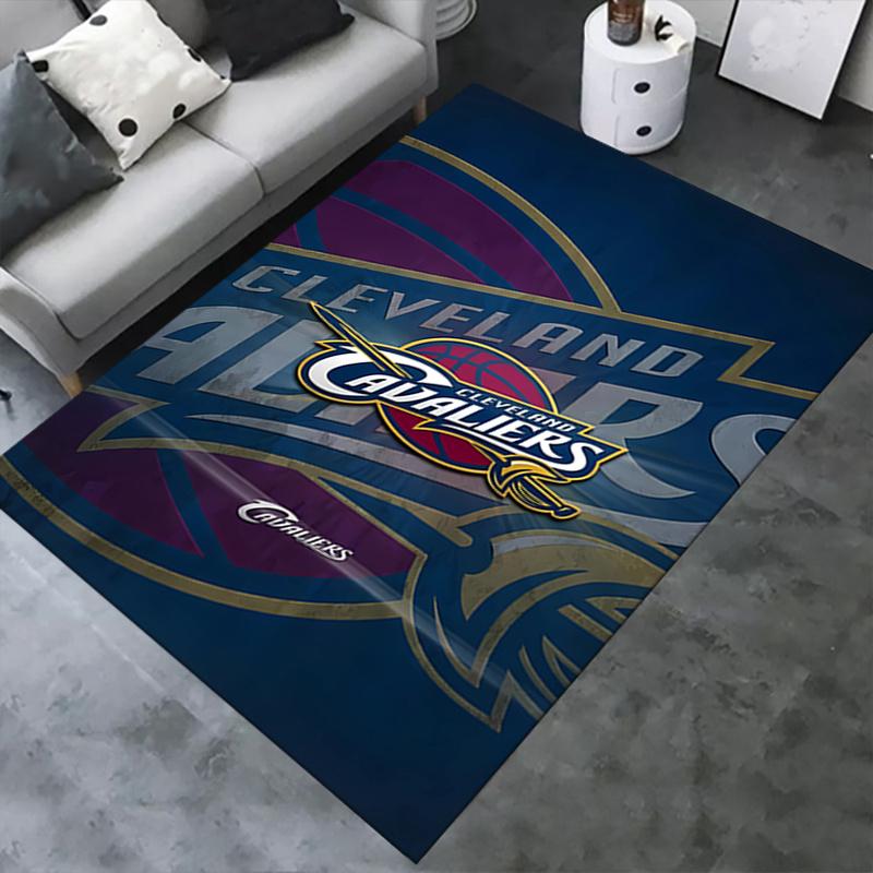1pc Cleveland Cavaliers,Basketball Team Office Carpet Soft Polyester Entrance Carpet Washable Non sl