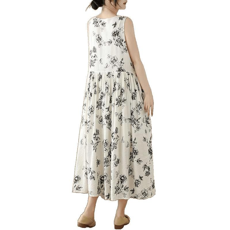 Women's Cutout Back Cotton Dress