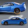 2024 Nou 1:Mașină la scară 24 Nissan Skyline GTR-R34 Model de vehicul din aliaj din metal turnat sub presiune Fast Furious de colecție Cadouri de jucărie pentru aniversare pentru copii