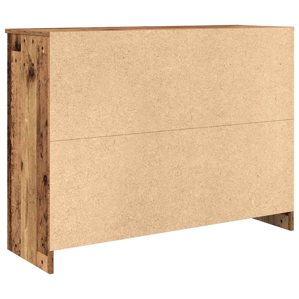 Sideboard with Drawer Rustic Wood Look 101 x 35 x 76 cm Engineered Wood