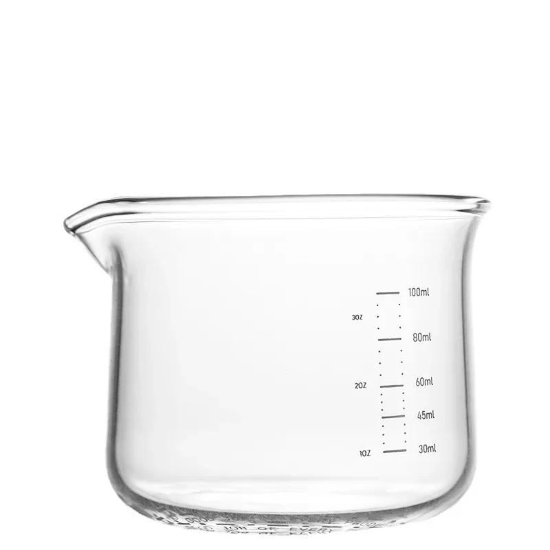 100ML Espresso Coffee Measuring Cup Heat-resistant Round-shape Dosing Shot Glass Kitchen Accessorie Jugs for Home Barista Use