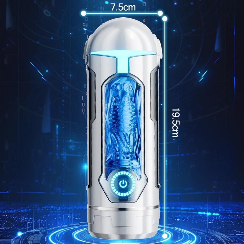 Powerful Man's Sex Toys Masturbator Cup with Suction Mount Heating Rod Vaginal Penetration Pocket Pussy Masturbator Toy Adults Goods Penis Exerciser