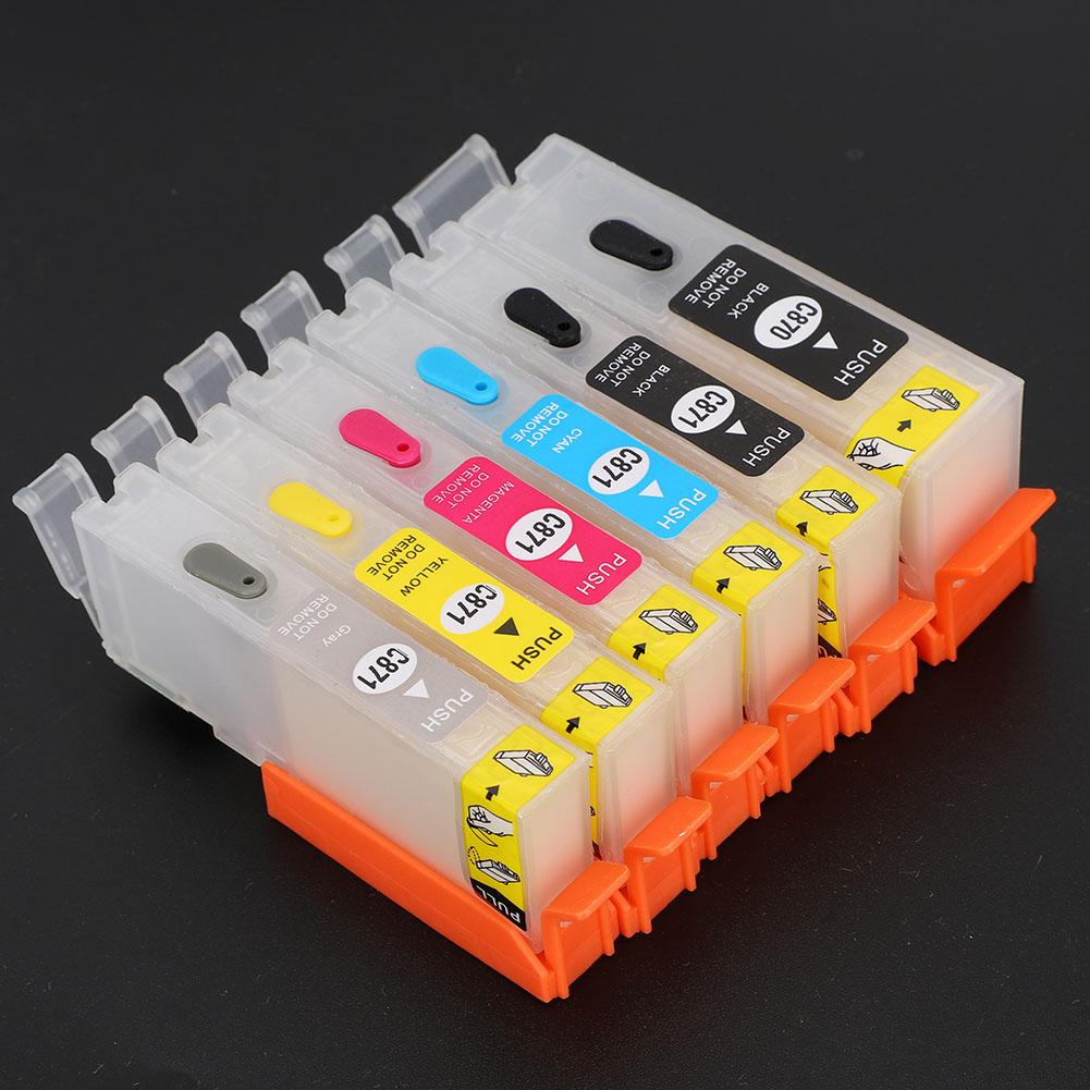 Ink Cartridge Set 5 Colors Printer Accessories for Canon PGI-870BK CLI-871BKCMYGY