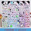1 Sheet Scrapbooking Diy  Stationery Decals Kawaii 3D Puffy Panda Daily Life Stickers Cute Deco Aesthetic Art Supplies