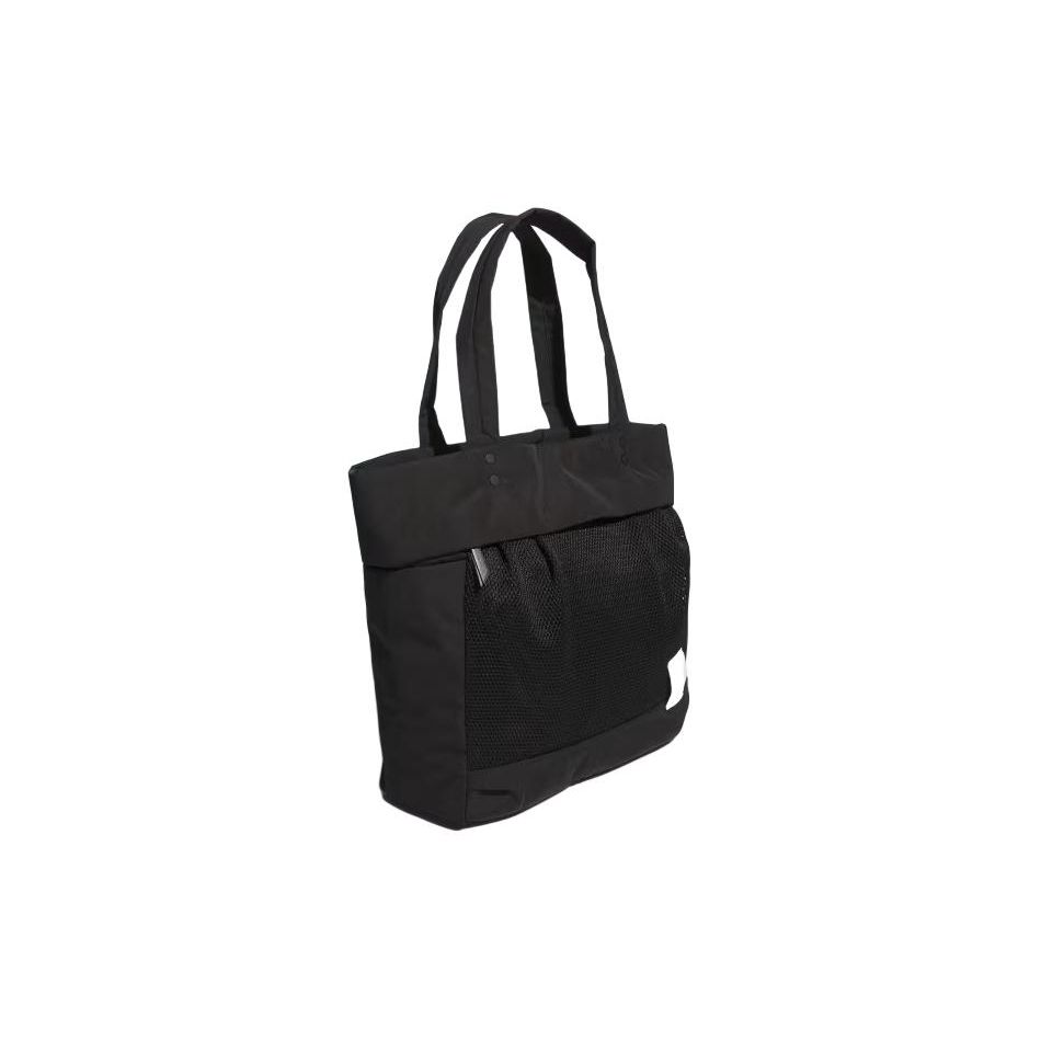Adidas Solid Color Casual Front Zipper Pocket Recyclable Material Tote Shoulder Bag Regular Women bags Black IN2579