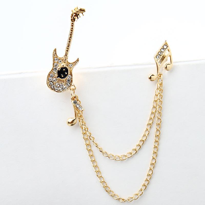 Broche Retro de Gema Inspirado no Barroco: Acessório de Vestido Luxuoso Estilo Palácio