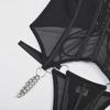 2023 Sexy Mesh Strap Lingerie Set: European & American Style, Women's Three-Piece Shapewear