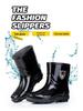 Men's Extra Large Waterproof Non-Slip Fishing Boots: Thick, Wear-Resistant, Warm, High-Cut Rain Boots