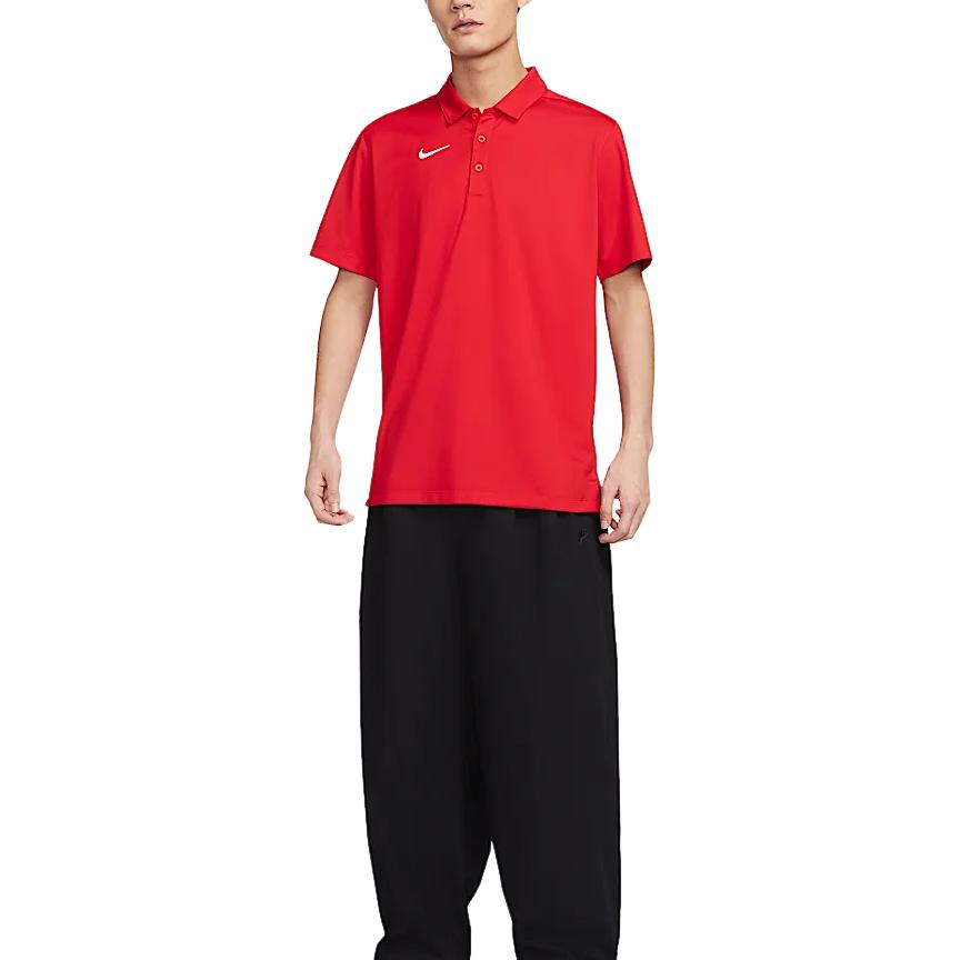 New Nike Dri Fit Polo Shirt Men's University Red IB8831-657
