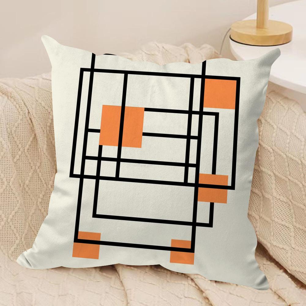 

Abstract Lines Cushion Cover Soft Plush Fabric DoubleSided Printed Sofa Cushion Cover for All Seasons Home Decor Gift 40x40cm16x16in
