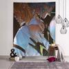 Genshin Impact Kaveh Alhaitham Anime Tapestry Hippie Flower Wall Carpets Dorm Decor Cheap Hippie Wall Hanging