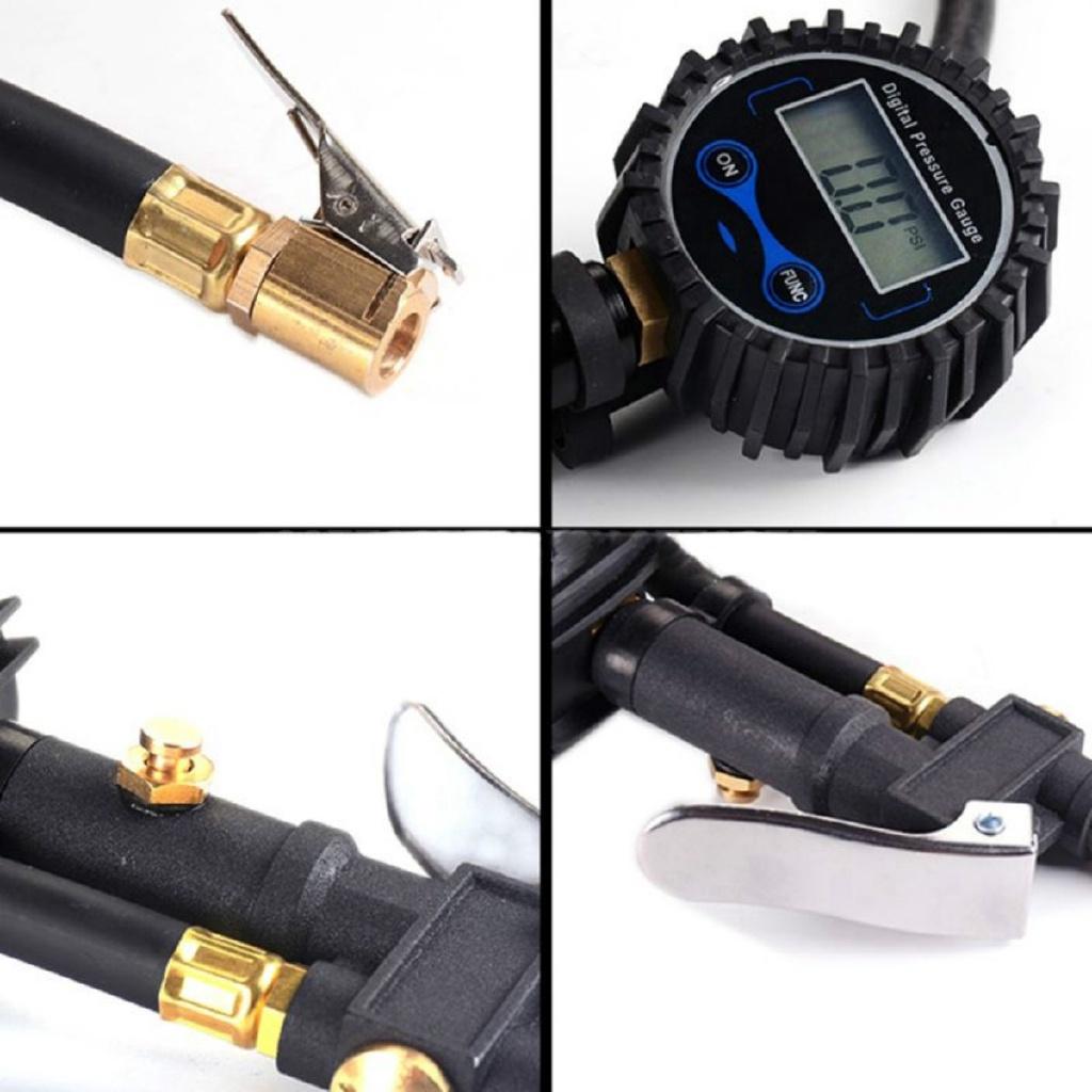 200PSI LCD Display Tire Pressure Gauge Digital Tire Tester Air Pressure Manometer Quick Connect Coupler for Car Truck
