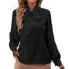 Women's Casual And Fashionable Solid Color Long Sleeved Shirt Top Long Sleeved Shirt Top