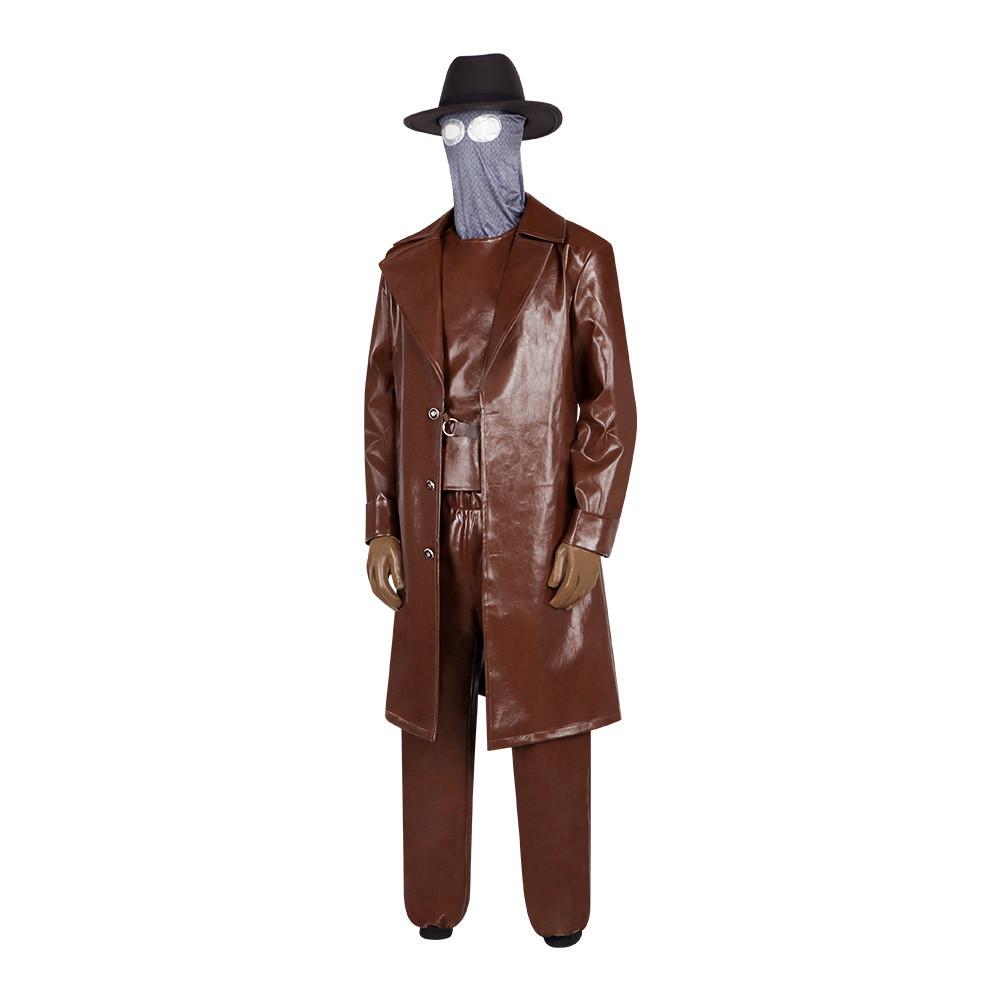Spider Man Noir Cosplay Costume With Hood For Anime Fans