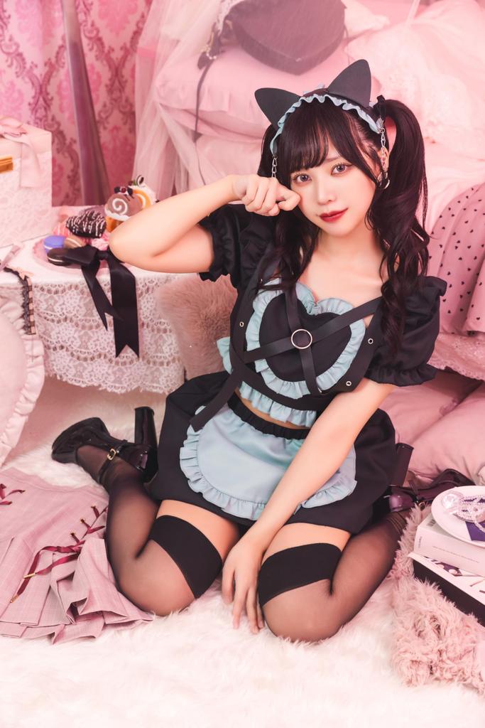 Clearstone Yum Yum Yummy Cosplay Halloween Bondage Cat Maid Women's Black