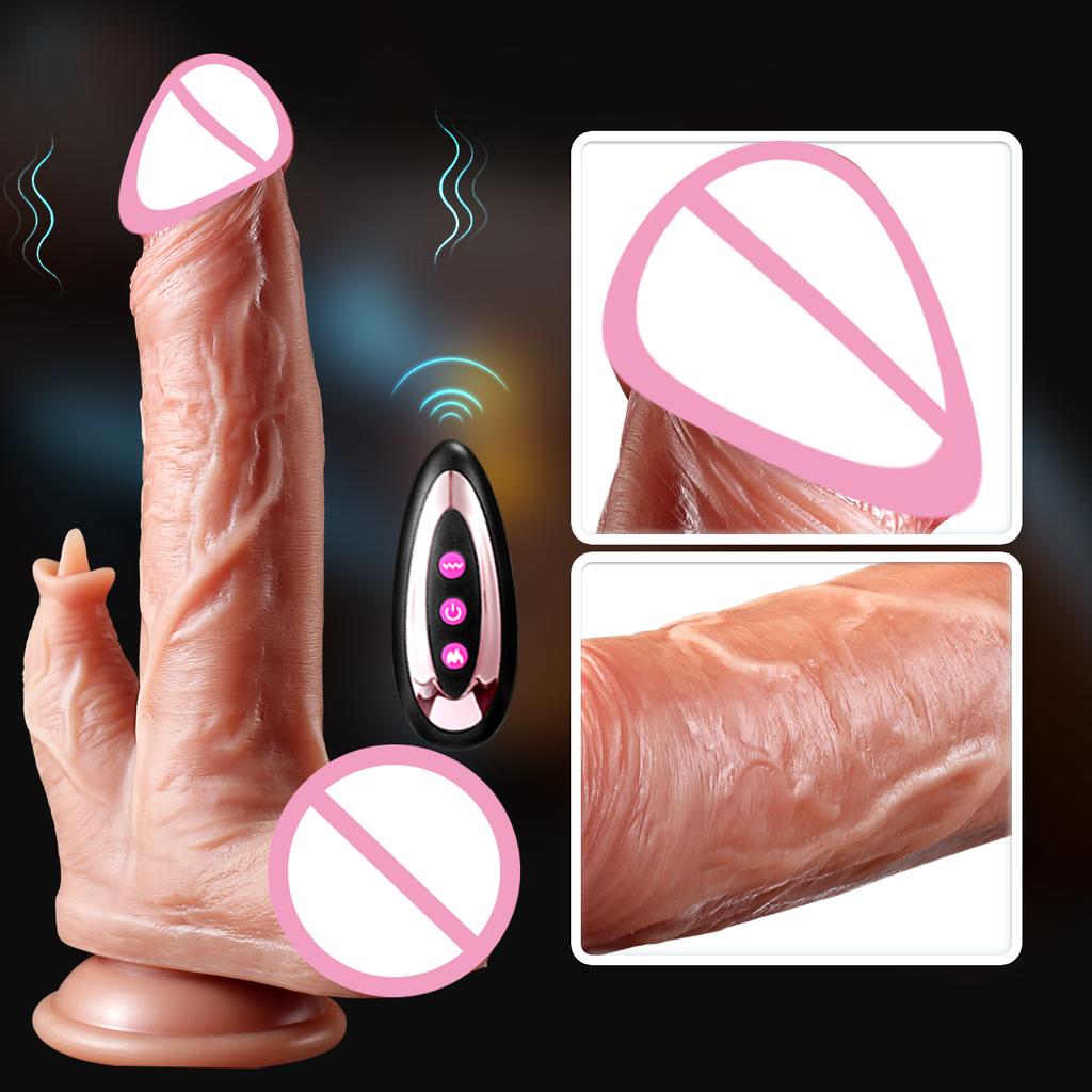 hrusting Penis Licking Realistic Vibrator Dildos Clitoris Stimulation Orgasm Licking Remote Control For Adult Sex Toy Women
