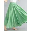 Cotton and Linen Elastic Waist Skirt Plus Size Cotton and Linen Women's Elastic Waist Skirt