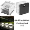 Waterproof Solar Ice Brick Garden Lights - Outdoor Glass Deck & In-Ground Lights