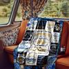 Vintage Anniversary Celebration Blanket Durable Comfort For Sofa Couch Office Bed Picnics Ideal For All Seasons Stylish Decor Perfect Gift For