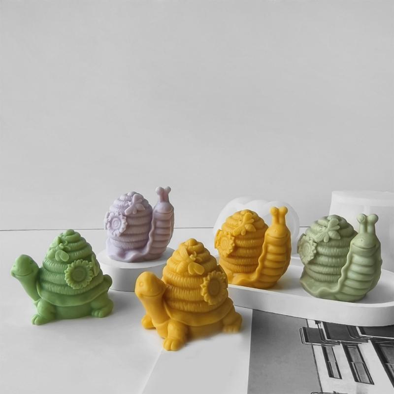 Turtles Snail Shaped Mold Silicone Mold for Candle and Soap Making High Temperature Resistant Aromatherapy Mould