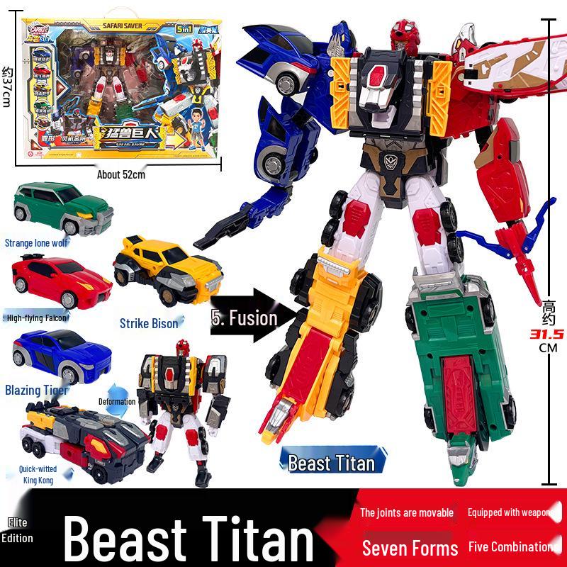 Kabo Car God: Rescue League Transformer Firefighting & Medical Robot Toy Set for Boys