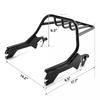 Motorcycle Two-Up Luggage Rack For Harley Breakout FXBRS Fat Boy FLFBS 2018-2024