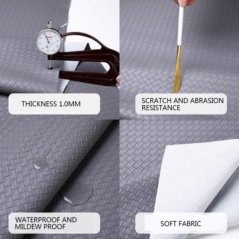 100x137cm Woven Pattern Synthetic Leather Fabric Soft PU Leather Sewing Diy Sofa Background Car Interior Upholstery Home Decor
